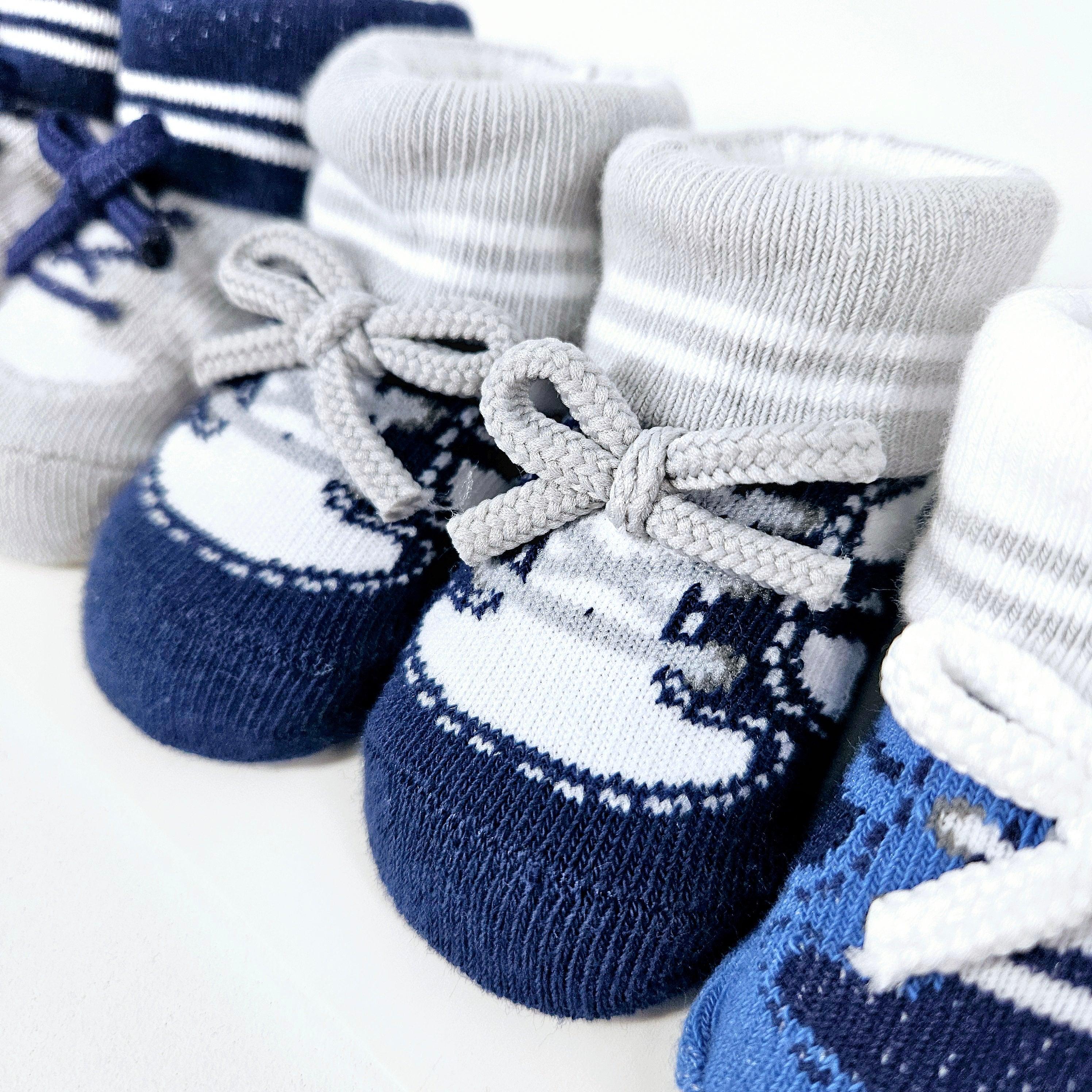 3 Pack Boys 0-9 Months Baby Socks - Smoochie
