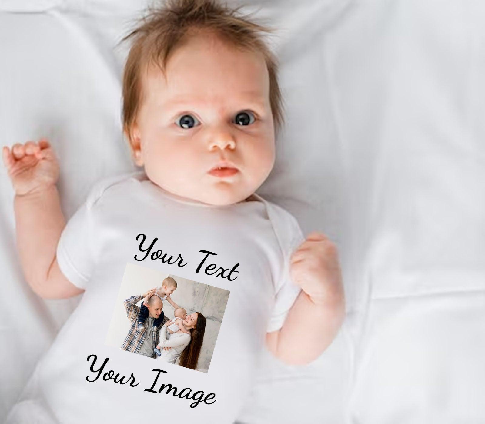 Short or Long Sleeve Baby Vest Image Upload - Smoochie