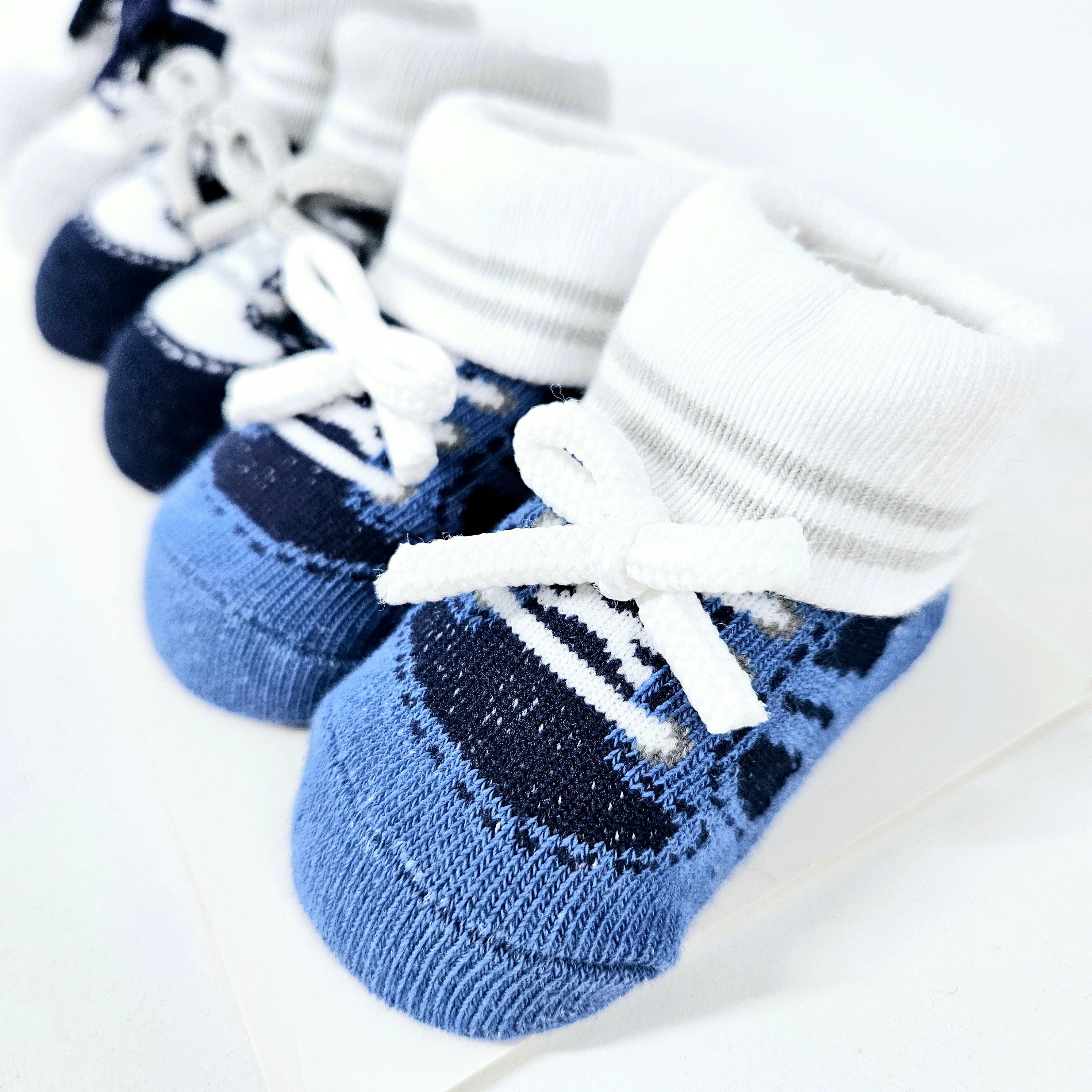 3 Pack Boys 0-9 Months Baby Socks - Smoochie