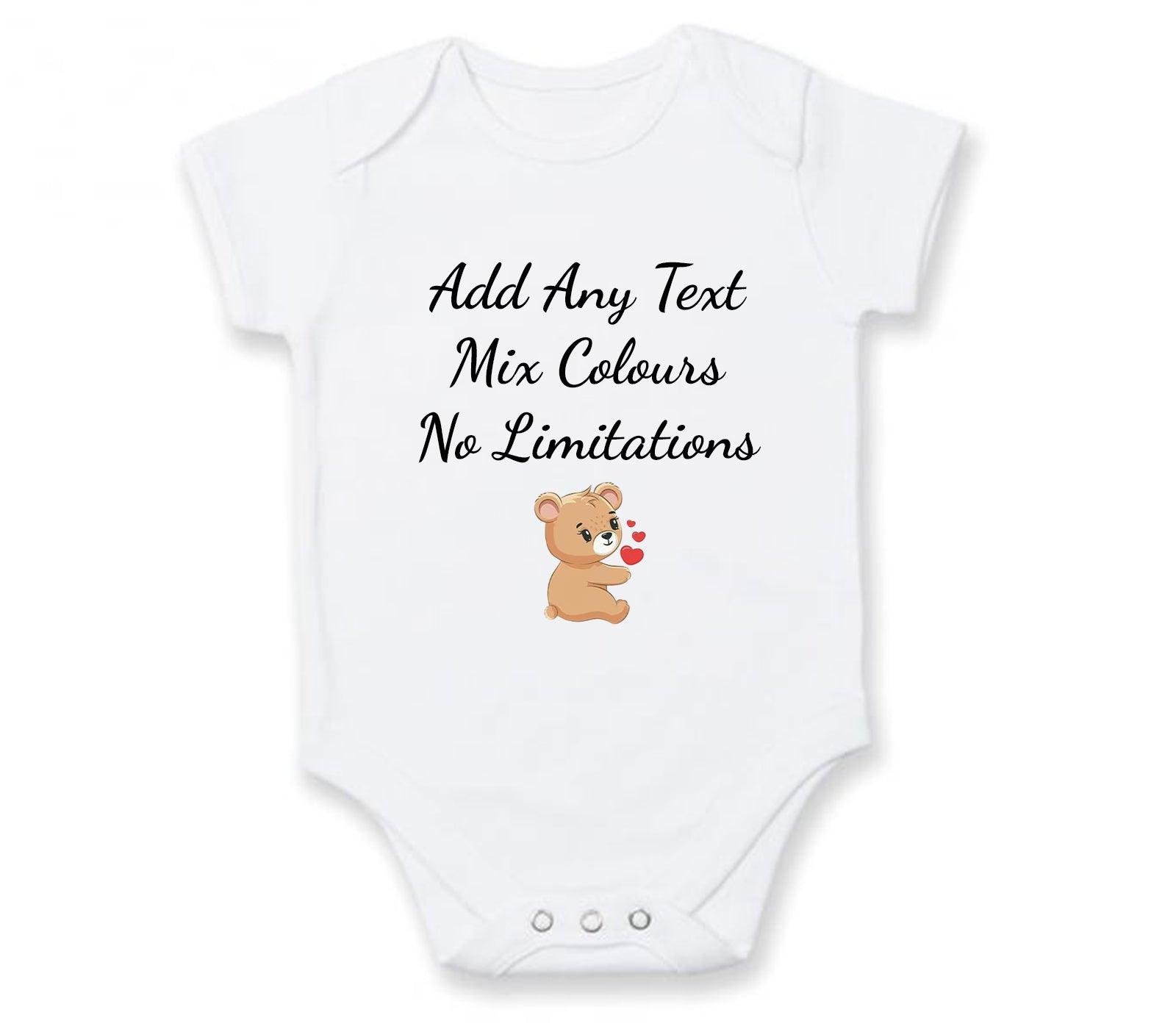 Teddy Bears Short or Long Sleeve Baby Vests