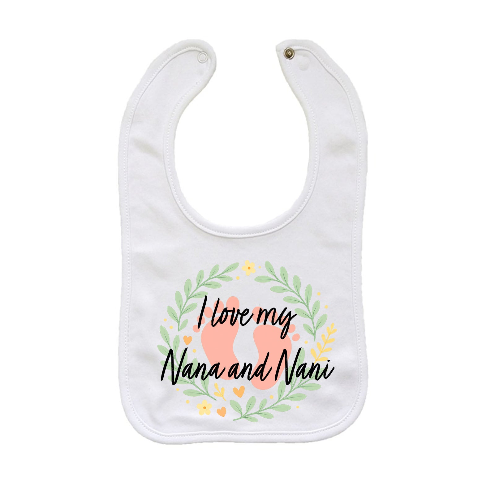 Personalised Baby Vest Babygrow Bodysuit Sleepsuit Romper – Baby Feet Name Message – Newborn to 24 Months Gif