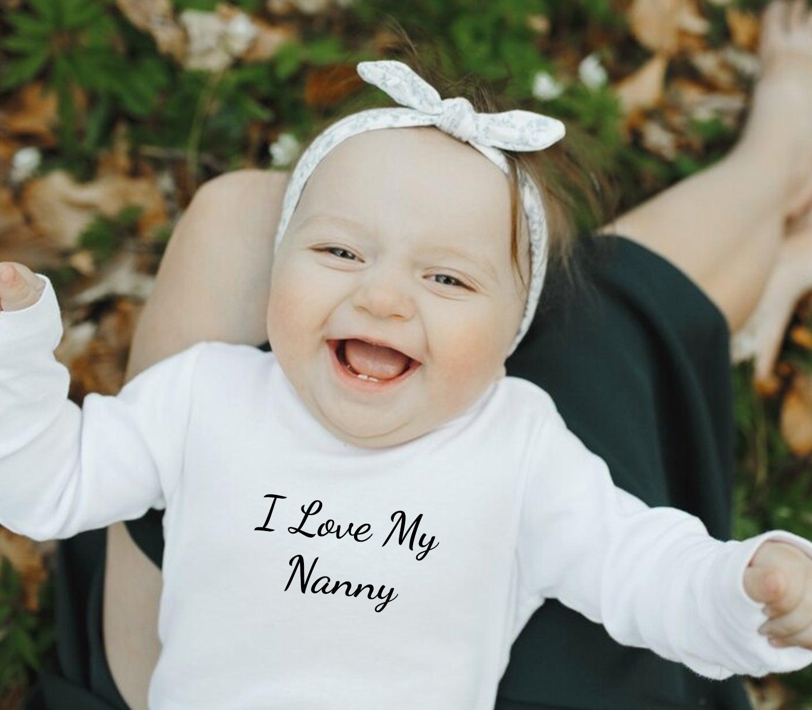 Short or Long Sleeve Baby Vests Just Text