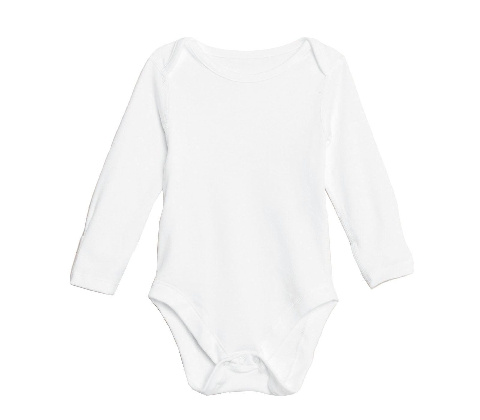 Short or Long Sleeve Baby Vests Plain