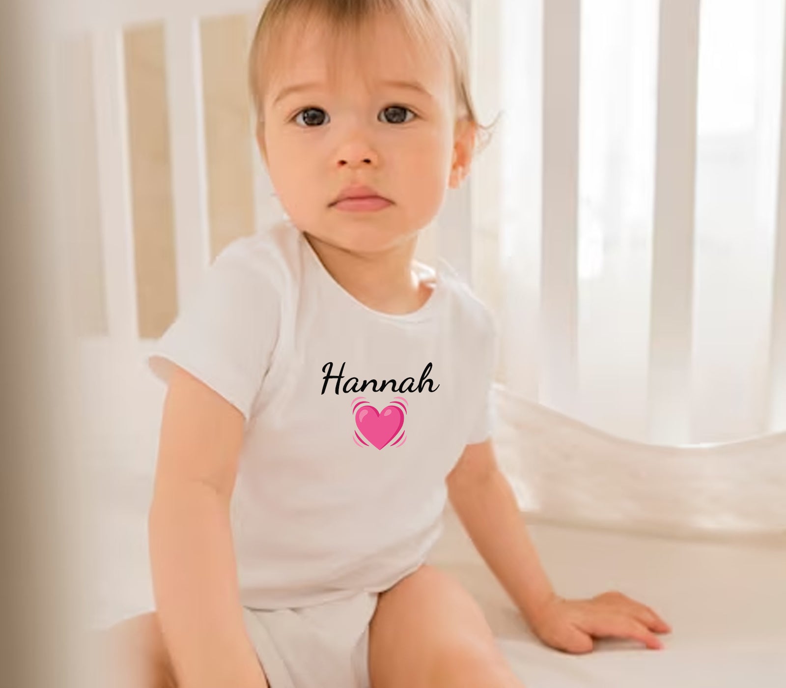 Heart Emojis Short or Long Sleeve Baby Vests